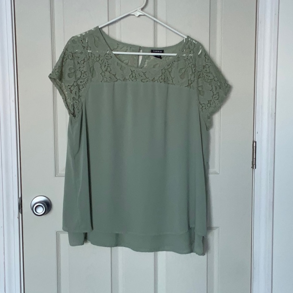 Sea foam green dress shirt